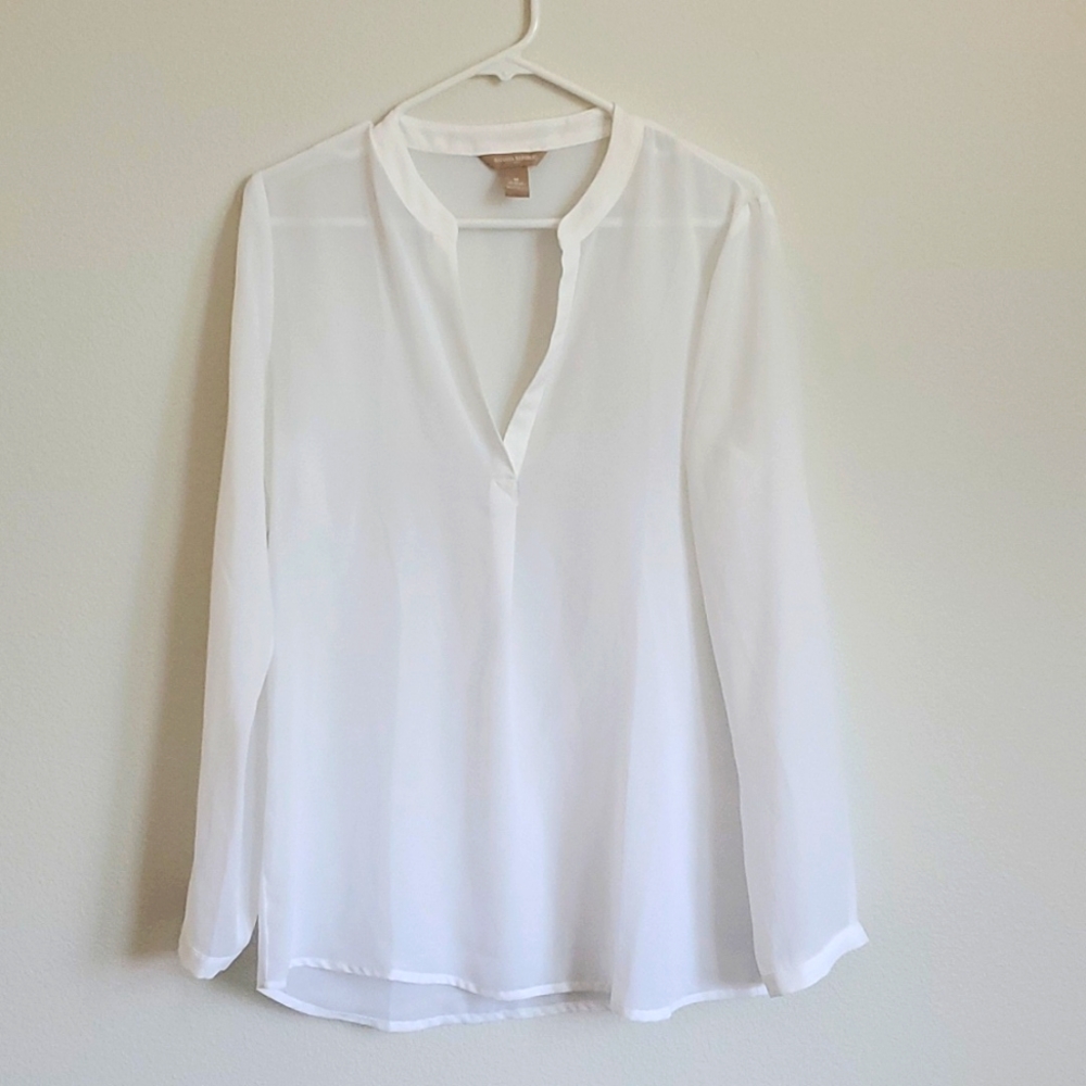 Banana Republic Women's Blouse, White, M